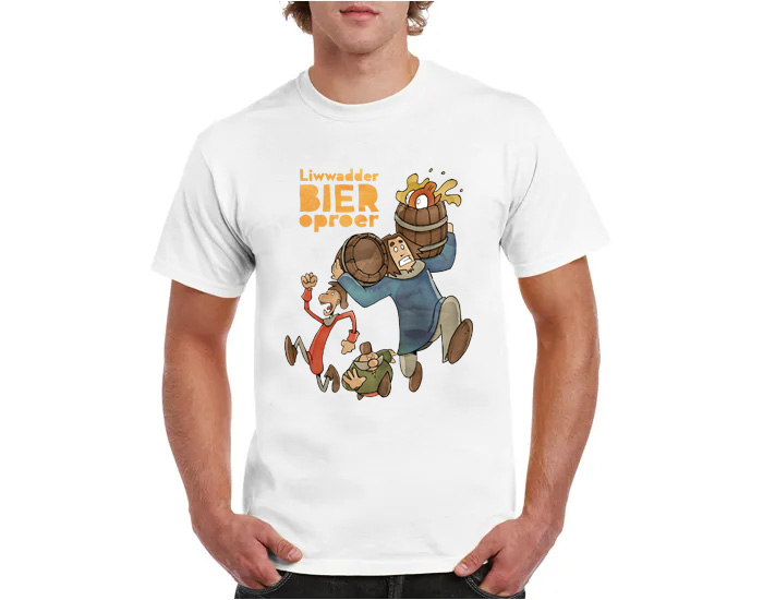 t shirt-mudhoen-het-liwwadder-bieroproer-rennen-wit